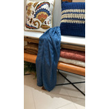 Manta Decortextil Tricô Basic Missoni 0,90x1,80m Azul Jeans