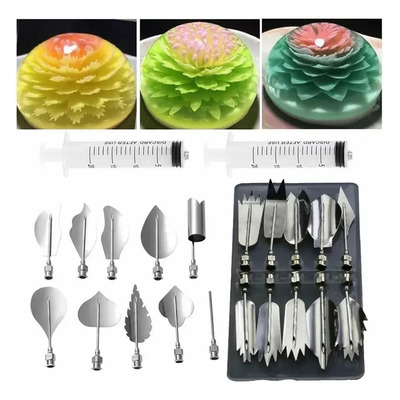 Kit De 20 Boquillas De Jeringa Para Decoración De Gelatina | MercadoLibre