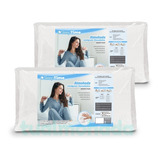 Combo X2 Almohadas Inteligentes 60x35 + Fundas Con Cierre.