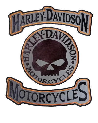 Harley Davidson Juego Por 3 Unidades Espaldar Reflectivo