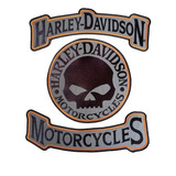 Harley Davidson Juego Por 3 Unidades Espaldar Reflectivo