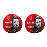 Pomadas Qod Barber Shop Killer Fixação Alta 70g - 2 Un