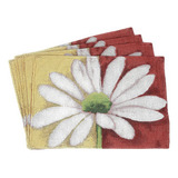 Tache Nueva 4 Pieza Colorida Floral Primavera Decorativo Lov