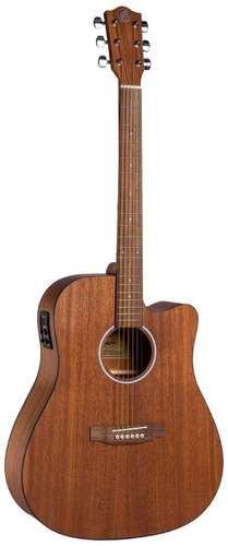 Guitarra Electroacústica Bamboo Ga-41-mahogany-q Con Funda 