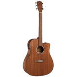 Guitarra Electroacústica Bamboo Ga-41-mahogany-q Con Funda 