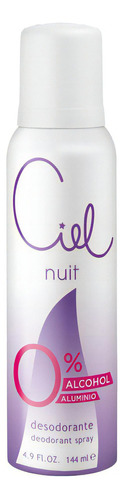 Desodorante En Aerosol Mujer Ciel Nuit 0% Alcohol 144 Ml