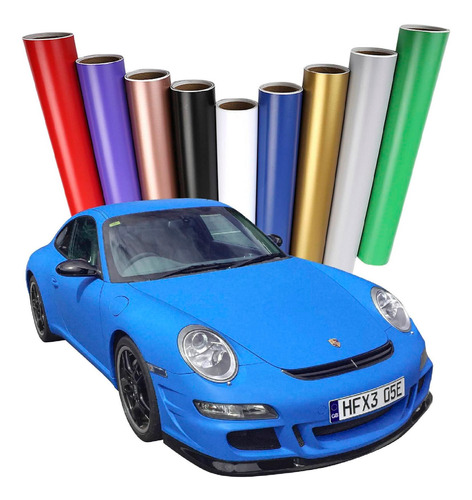 5 Metros Vinil Wrap Automotriz Colores Mate Autoelite Cwf