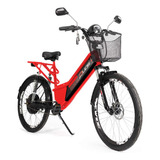Bicicleta Elétrica - Confort Full - 800w Lithium - Vermelha