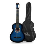 Guitarra Clasica Sevillana 8455 30 Pulgadas Azul + Funda