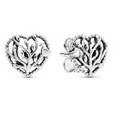 Aretes Pandora Boton Arbol De Familia