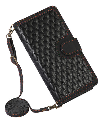 Funda De Piel Tipo Cartera For iPhone, Con Cordón, Funda Pa