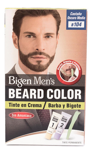 Bigen Barba Bigote Castaño Oscuro Medio 104