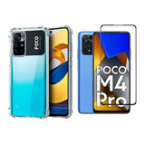 Kit Capa E Película De Vidro 3d Para Xiaomi Poco M4 Pro 5g 