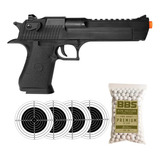 Pistola De Airsoft Desert Eagle Magnum Preta Qgk 6mm