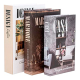 Kit 3 Caixas  Livro Falso Decorativo Fake  Envio Oferta