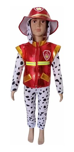 Disfraz Tipo Marshal Paw Patrol Perro Policia Bombero