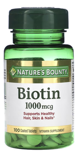 Nature's Bounty Biotin 1000 Mcg - Tabletas
