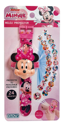Minnie Reloj Proyector Digital Infantil Disney Ditoys 2539 