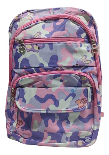 Mochila Kawaii De Camuflaje Con Estampado Conejito So Cute Mikko