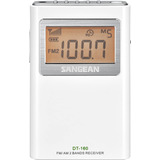 Sangean Radio Estereo De Bolsillo Dt-160 Am/fm Con 100 Hora