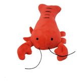 Brinquedo Pet Lagosta Com Apito 15cm Cor Vermelho