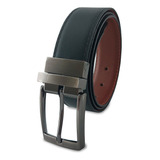 Cinturon De Piel Genuina Para Hombre, Piel 100% Bovino Color Negro / Shedron Talla 40