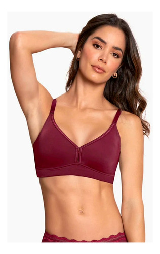 Leonisa Sostén Tipo Top Talla L Color Vino 71341