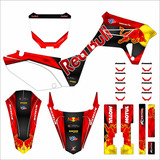 Kit Plotagem Carenagem Moto Tornado Biker - 0,20mm Red Bull