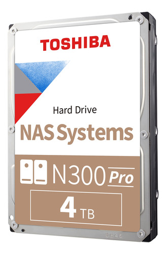 Toshiba N300 Pro Nas Empresarial De Gran Tamaño De 4 Tb (ha