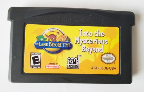 The Land Before Time Gameboy Advance Original Solo Casette