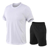 Conjunto Polera Y Short Futbol Dry Fit Deportivo Hombre