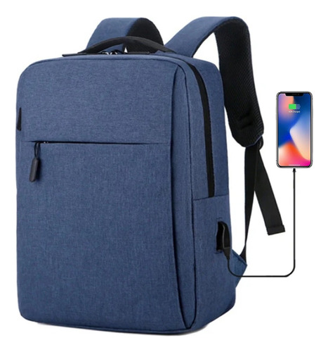 Mochila Escolar Para Laptop Antirrobo Bolsa Casual Carga Usb