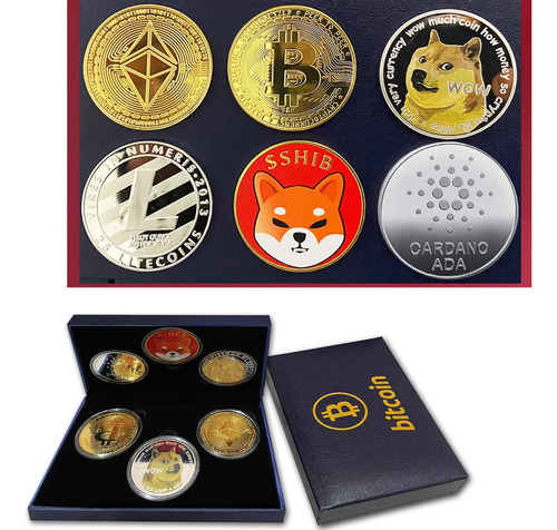 Moneda De Bitcoin Física Chapada En Oro (btc) - Ethereum (et