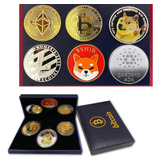 Moneda De Bitcoin Física Chapada En Oro (btc) - Ethereum (et