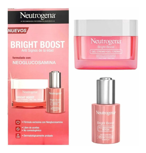 Neutrogena Bright Boost Crema Facial Gel 50ml + Serum 30ml