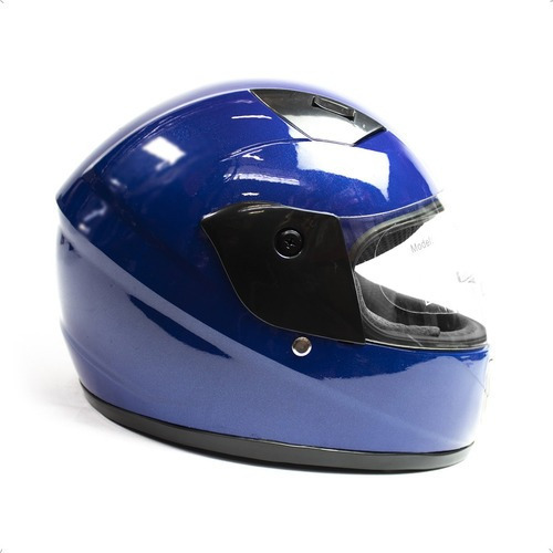 Casco Moto Niño Infantil Abs Talla L Azul Kinlley