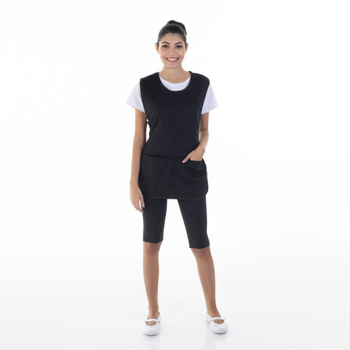 Kit 2 Conjuntos Uniforme Bermuda Legging Limpeza Faxina Babá