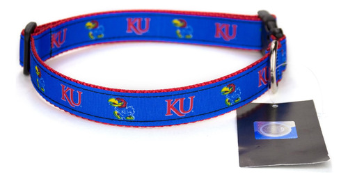 Collar Para Perro Kansas Jayhawks Ribbon - Pequeño