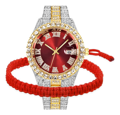 Bestkang Reloj Unisex De Lujo Con Diamantes Para Hombre Relo