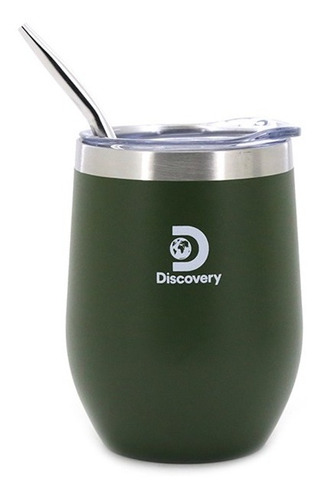 Mate Discovery Vaso Acero Inoxidable 350ml Con Tapa Bombilla