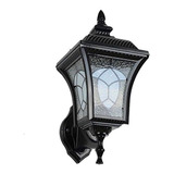 Aplique De Pared Farol Exterior Diseño Vitral E27