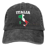 Gorra De Béisbol Ajustable Con El Mapa De Italia Impreso