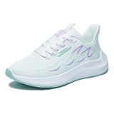 8 Tenis Air M607 Knit For Correr Mujer Originales Blancos