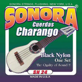 Charango Sonora Strings Sn24 - Nylon Negro - Hecho En Ee. Uu