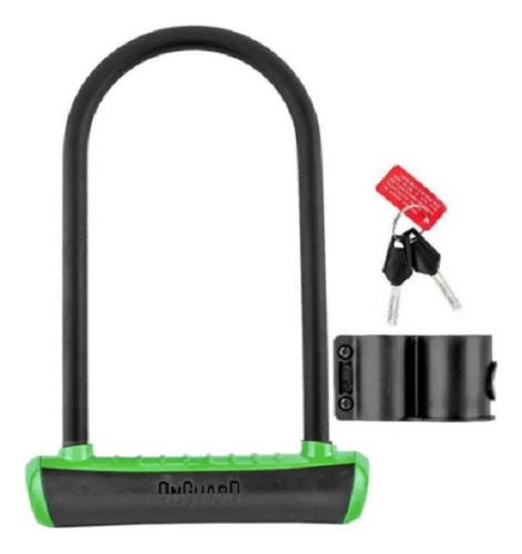 Onguard Neon Candado Tipo U 8153 23x11.5cm Bici Verde