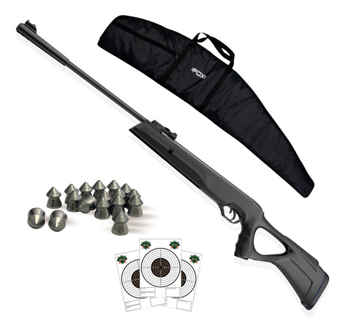 Rifle Aire Comprimido Nitro Piston Fox Bravo Funda Balinesp.