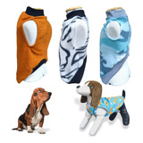 Roupa Para Cachorro 3 Peças Sueter Tecido Soft Inverno Frio