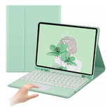 Funda Con Teclado Marca Anmeng / Para iPad Mini /mint Green