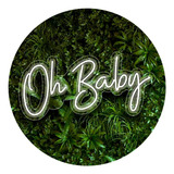 Letrero Neon Oh Baby 80cms