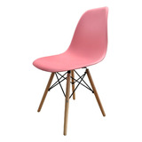  Silla Holly Estilo Eames Para Comedor Color Rosa